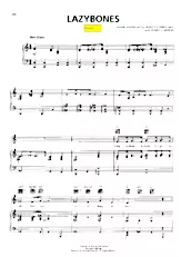 scarica la spartito per fisarmonica Lazybones (Chant : Jonathan King) (Slow Blues Fox) in formato PDF