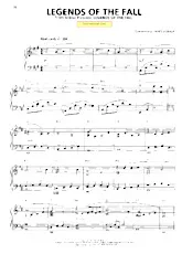 télécharger la partition d'accordéon Legends of the fall theme (Ballade Instrumentale) au format PDF