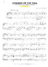 descargar la partitura para acordeón Legends of the fall theme (Ballade Instrumentale) en formato PDF