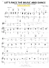 télécharger la partition d'accordéon Let's face the music and dance (Du Film : Follow the fleet) (Chant : Nat King Cole) (Quickstep Foxtrot) au format PDF