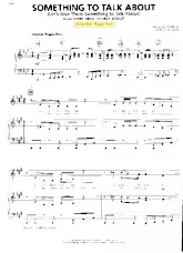 download the accordion score Something to talk about (Let's give them something to talk about) (Chant : Bonnie Rait) (Reggae Rock) in PDF format