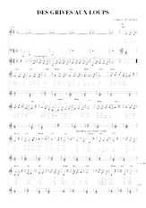 télécharger la partition d'accordéon Des grives aux loups (Chant : Charles Dumont) (Relevé) au format PDF