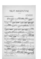 download the accordion score Nuit Argentine (Orchestration) (Tango Chanté) in PDF format