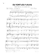download the accordion score Où vont les fleurs (Where have all the flowers gone) (Slow) in PDF format