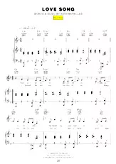 télécharger la partition d'accordéon Love song (Disco Rock) au format PDF