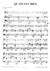 download the accordion score Qu'on est bien (Pop) in PDF format