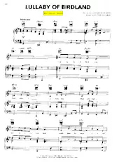 scarica la spartito per fisarmonica Lullaby of Birdland (Chant : Ella Fitzgerald) (Slow Fox-Trot) in formato PDF