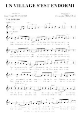 download the accordion score Un village s'est endormi (Boléro) in PDF format