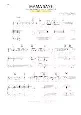 télécharger la partition d'accordéon Mama says (Du Film : Footloose) (Chant : Dean Pitchford) (Variété Slow Fox) au format PDF