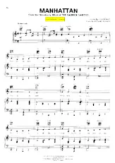 télécharger la partition d'accordéon Manhattan (Du Film : The Garrick Gaieties) (Chant : Ella Fitzgerald) (Slow Fox-Trot) au format PDF