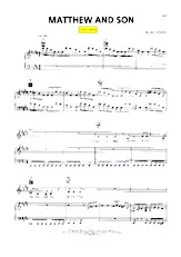 descargar la partitura para acordeón Matthew and son (Chant : Yusuf) (Boléro) en formato PDF