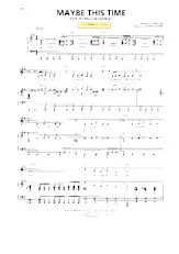 scarica la spartito per fisarmonica Maybe this time (Du Film : Cabaret) (Chant : Liza Minelli) (Slow) in formato PDF