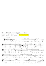 télécharger la partition d'accordéon Miss the Mississippi and you (Chant : Jimmie Rodgers) (Valse Boston) au format PDF