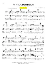 télécharger la partition d'accordéon My foolish heart (Chant : Carmen McRae) (Slow) au format PDF