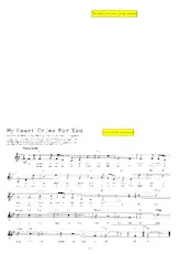 télécharger la partition d'accordéon My heart cries for you (Chant : Guy Mitchell) (Valse Boston) au format PDF