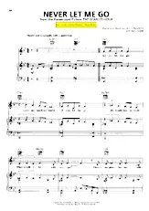 scarica la spartito per fisarmonica Never let me go (Du Film : The Scarlet hour) (Chant : Siri Larsen / Mika Pohjola) (Slow Blues) in formato PDF
