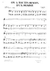 scarica la spartito per fisarmonica On a toutes besoin d'un homme (Chant : Sylvie Vartan) (Pop Rock) in formato PDF