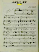 scarica la spartito per fisarmonica Nobody's heart (Du Film : By Jupiter) (Chant : Judy Kuhn) (Slow) in formato PDF