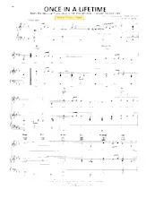 descargar la partitura para acordeón Once in a lifetime (Du Film : Stop the world I want to get off) (Chant : Anthony Newley) en formato PDF