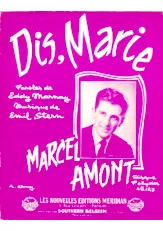 download the accordion score Dis Marie (Chant : Marcel Amont) (Pop) in PDF format