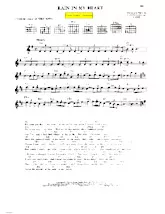 scarica la spartito per fisarmonica Rain in my heart (Chant : Frank Sinatra) (Slow Rock) in formato PDF