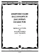 télécharger la partition d'accordéon Improvisations de grands pianistes de jazz (Improwizacje znakomitych jazzowych pianistów) (Arrangement : Vladimir Kiselev) (Edition : Moskwa Muzika 1989) au format PDF