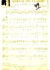 scarica la spartito per fisarmonica Un coeur de femme (Du Film : Je n'aime que toi) (Chant : Luis Mariano) (Boléro) in formato PDF