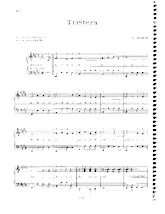 download the accordion score Tristeza (Tristesse) (Arrangement pour accordéon de Mario Mascarenhas) (Ballade) in PDF format