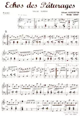 descargar la partitura para acordeón Echos des pâturages (Valse Suisse) en formato PDF