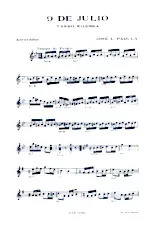 descargar la partitura para acordeón 9 De Julio (Tango Milonga) en formato PDF
