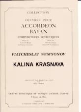 télécharger la partition d'accordéon Kalina Krasnaya au format PDF