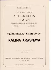 download the accordion score Kalina Krasnaya in PDF format