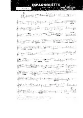 scarica la spartito per fisarmonica Espagnolette (Partie : Saxo Ténor Sib) in formato PDF