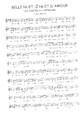 scarica la spartito per fisarmonica Belle nuit Ô nuit d'amour in formato PDF