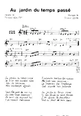 télécharger la partition d'accordéon Au jardin du temps passé (Chant : Bourvil) (Boléro) au format PDF