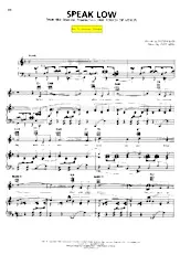 scarica la spartito per fisarmonica Speak low (Du Film : One touch of Venus) (Chant : Kiri Te Kanawa) (Rumba) in formato PDF