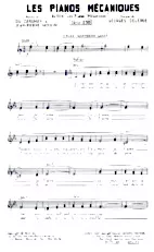scarica la spartito per fisarmonica Les Pianos Mécaniques (Valse) in formato PDF