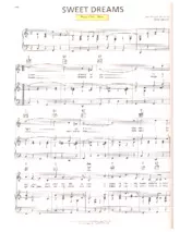 télécharger la partition d'accordéon Sweet dreams (Chant : Patsy Cline) (Slow) au format PDF