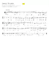 télécharger la partition d'accordéon Sweet dreams (Chant : Patsy Cline) (Slow) au format PDF