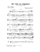 descargar la partitura para acordeón Je t'ai vu passer (Te he visto pasar) (Boléro) en formato PDF