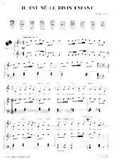 scarica la spartito per fisarmonica Il est né le divin enfant (Chant de Noël) in formato PDF