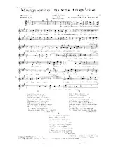 download the accordion score Marguerite tu vas trop vite in PDF format