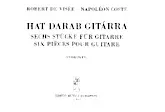 télécharger la partition d'accordéon Hat Darab Gitάrra (Six Piѐces Pour Guitare) (Arrangement : Vereczkey Lάszló / Herausgegeben von) (Edito Musica Budapest 1967) au format PDF
