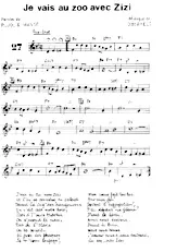 download the accordion score Je vais au zoo avec Zizi (Chant : Fernandel) (Fox Trot) in PDF format