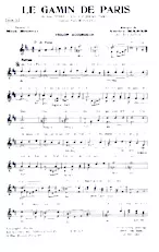 scarica la spartito per fisarmonica Le Gamin de Paris (Du Film : Paris c'est toujours Paris) (Arrangement : Bob Astor) (Chant : Yves Montand) (Valse) in formato PDF