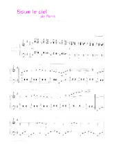 télécharger la partition d'accordéon Sous le ciel de Paris (Chant : Edith Piaf / Jacqueline François / Juliette Gréco / Jacques Hélian) (Valse) au format PDF