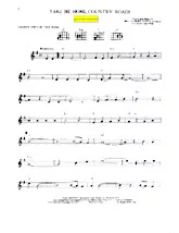 download the accordion score Take me home Country roads (Quickstep Linedance) in PDF format