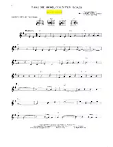 descargar la partitura para acordeón Take me home Country roads (Quickstep Linedance) en formato PDF