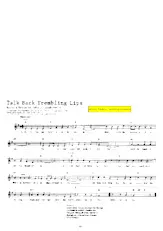 télécharger la partition d'accordéon Talk back trembling lips (Chant : Johnny Tillotson) (Quickstep Linedance) au format PDF