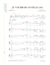 download the accordion score Je voudrais avoir 20 ans (Boléro) in PDF format